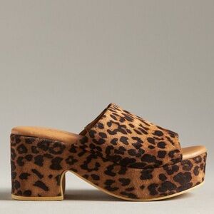 Matisse Leopard Print Platform Heels NIB